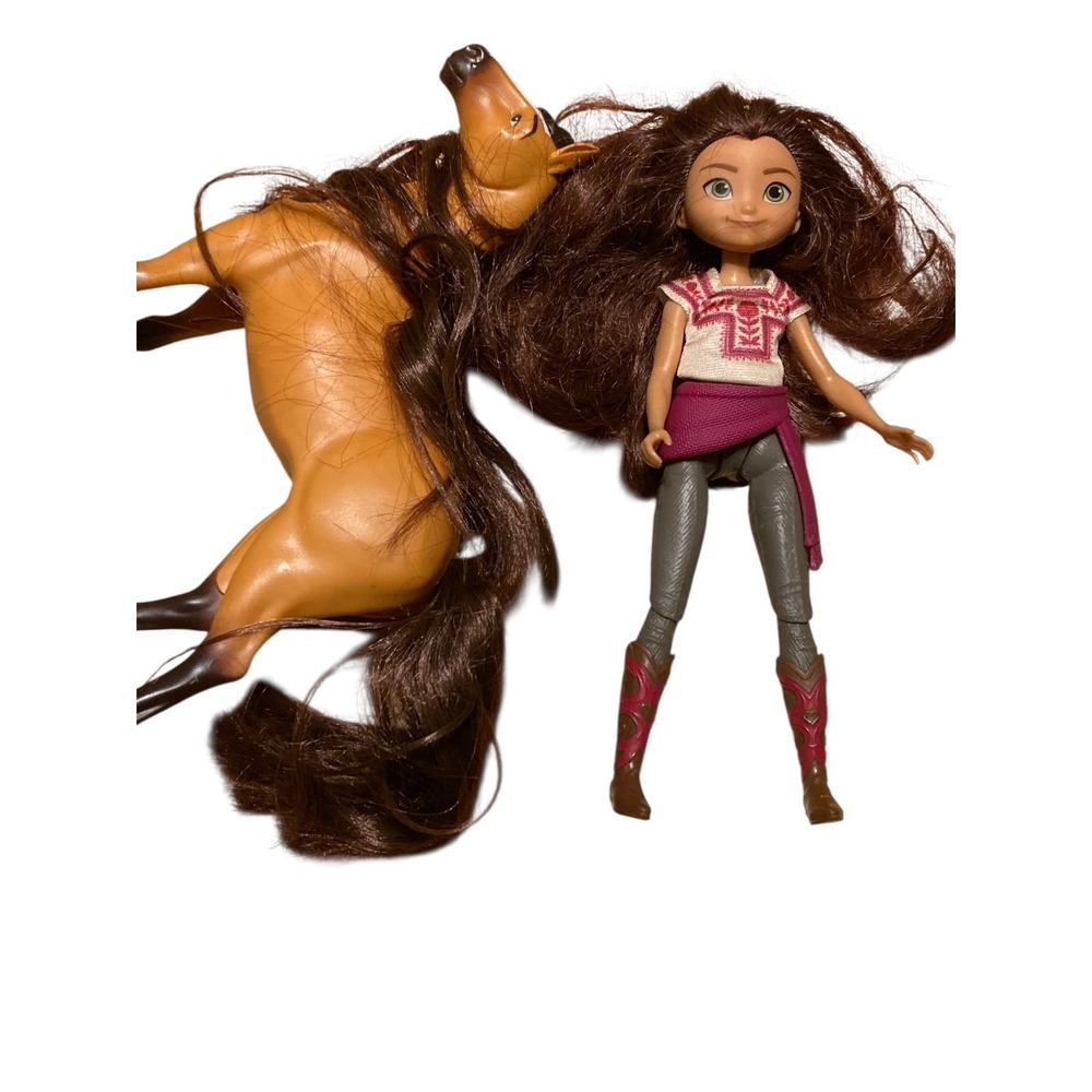 Mattel 2020 Spirit Brown Play Horse and Lucky Prescott Figure